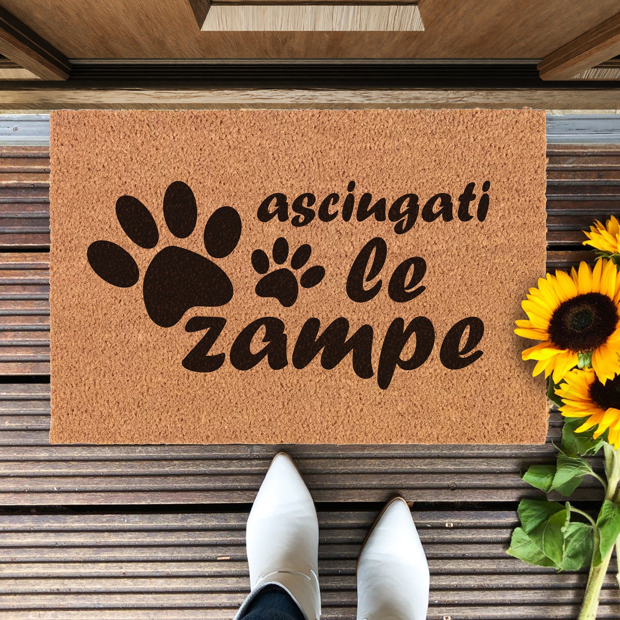 Zerbino Con Cane, Asciugati le Zample 40x60cm