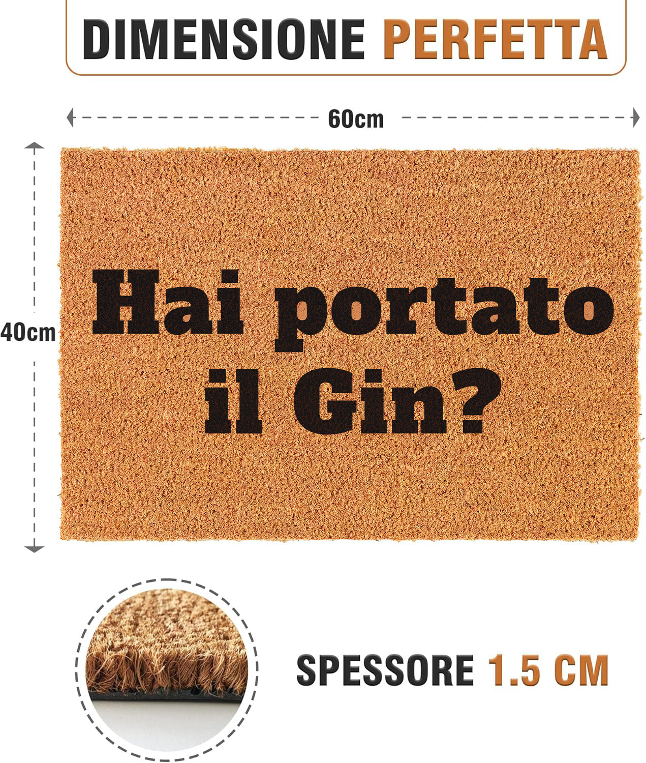 Zerbino Divertente - Hai portato il Gin? 40x60cm