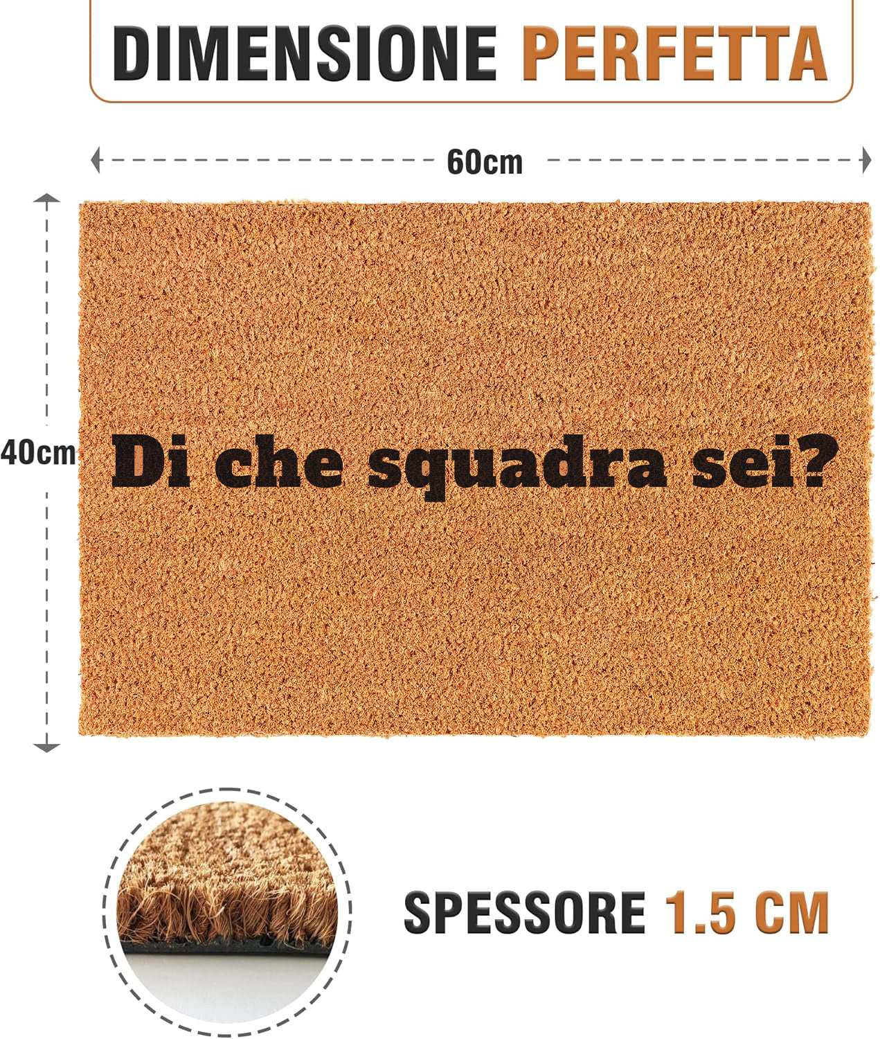 Zerbino Divertente - Di che squadra sei? 40x60cm
