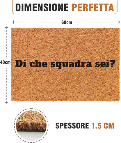 Zerbino Divertente - Di che squadra sei? 40x60cm