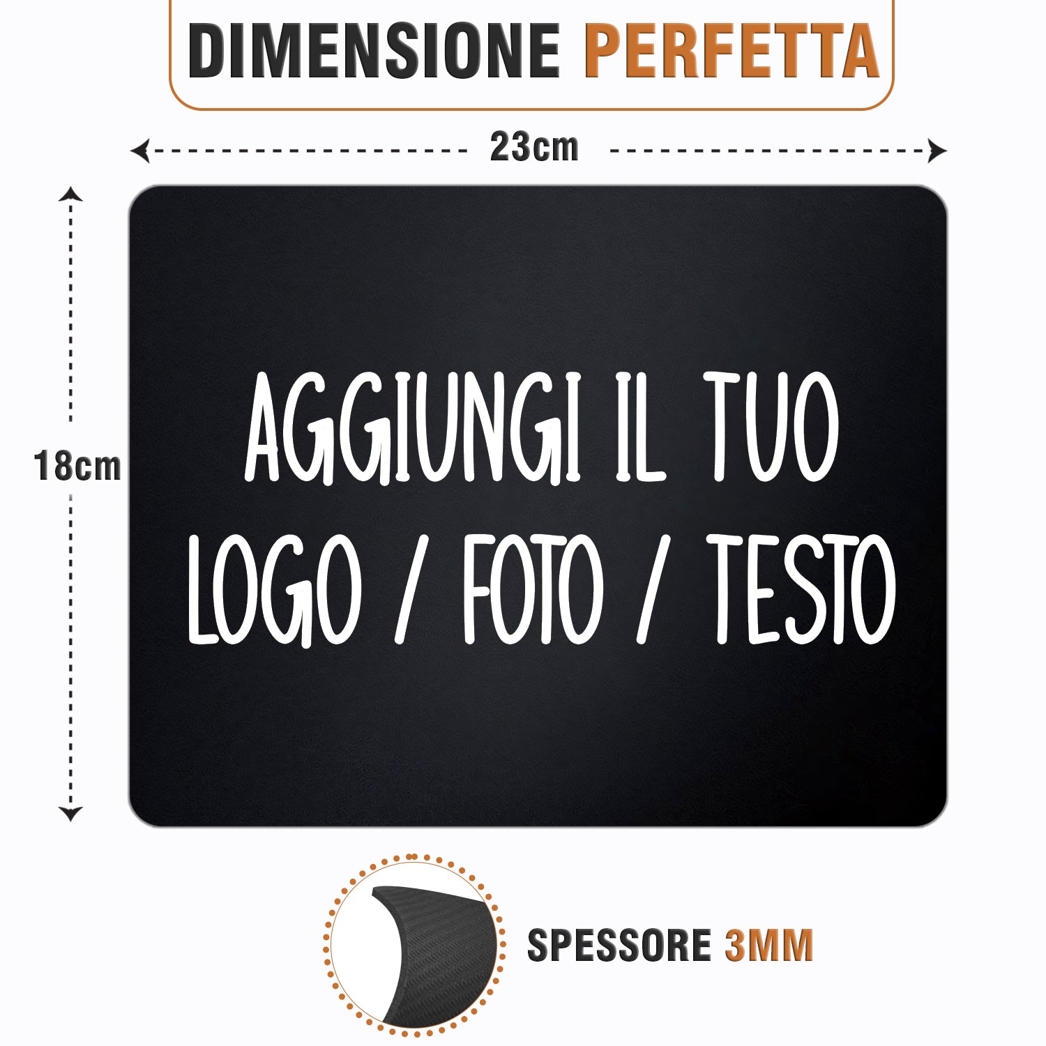 WELCOMAT Tappetino Mouse Personalizzato