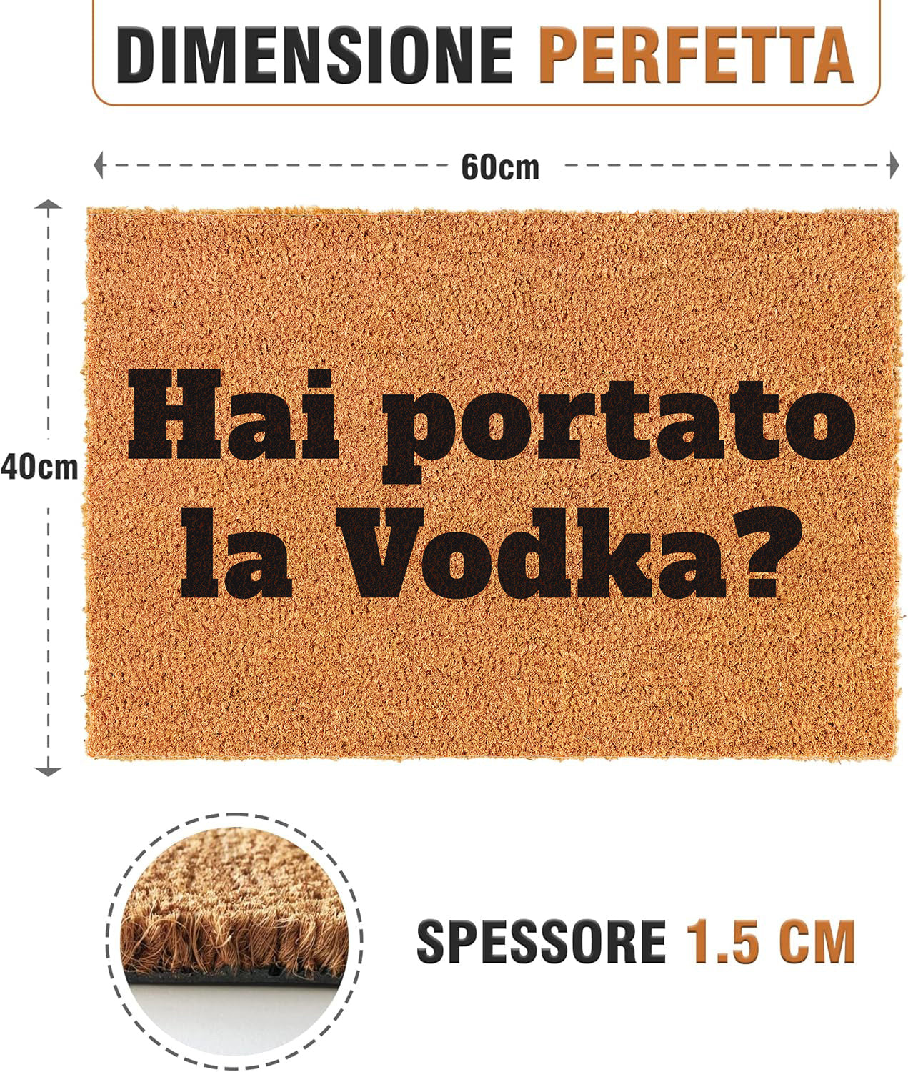 Zerbino Divertente - Hai portato la Vodka? 40x60cm