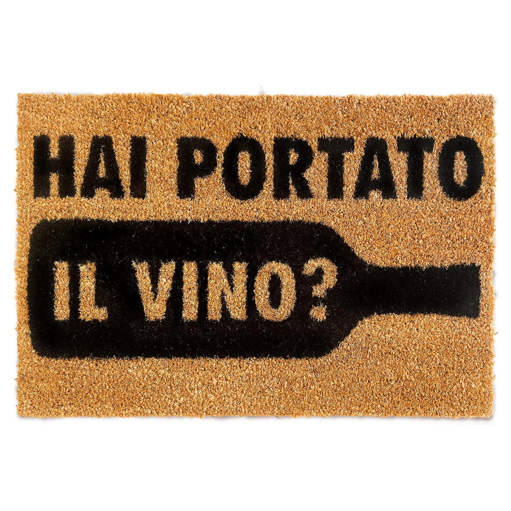 Zerbino Divertente Hai Portato Il Vino? 40x60cm – welcomat
