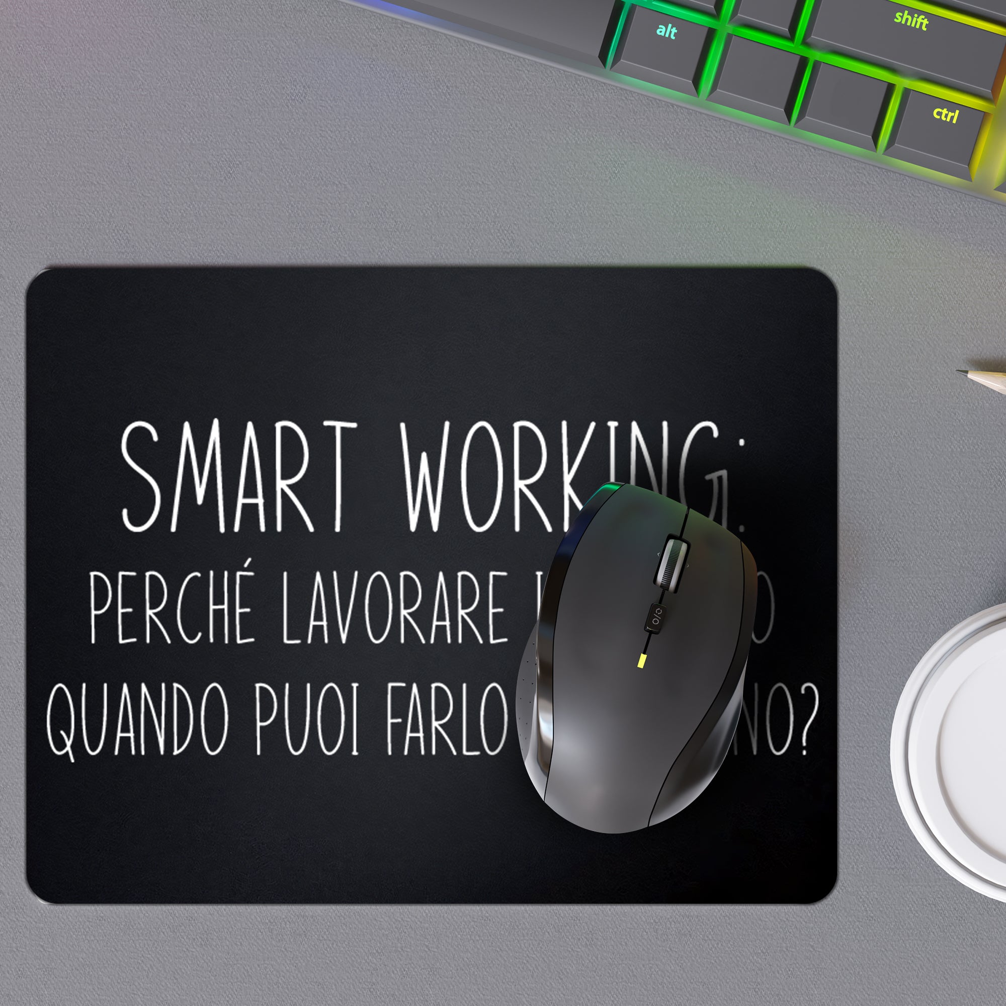 Tappetino Mouse Smart working - 18x23cm
