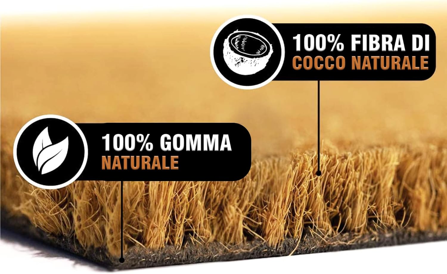 Zerbino Divertente - Attenzione: qui si ingrassa 40x60cm