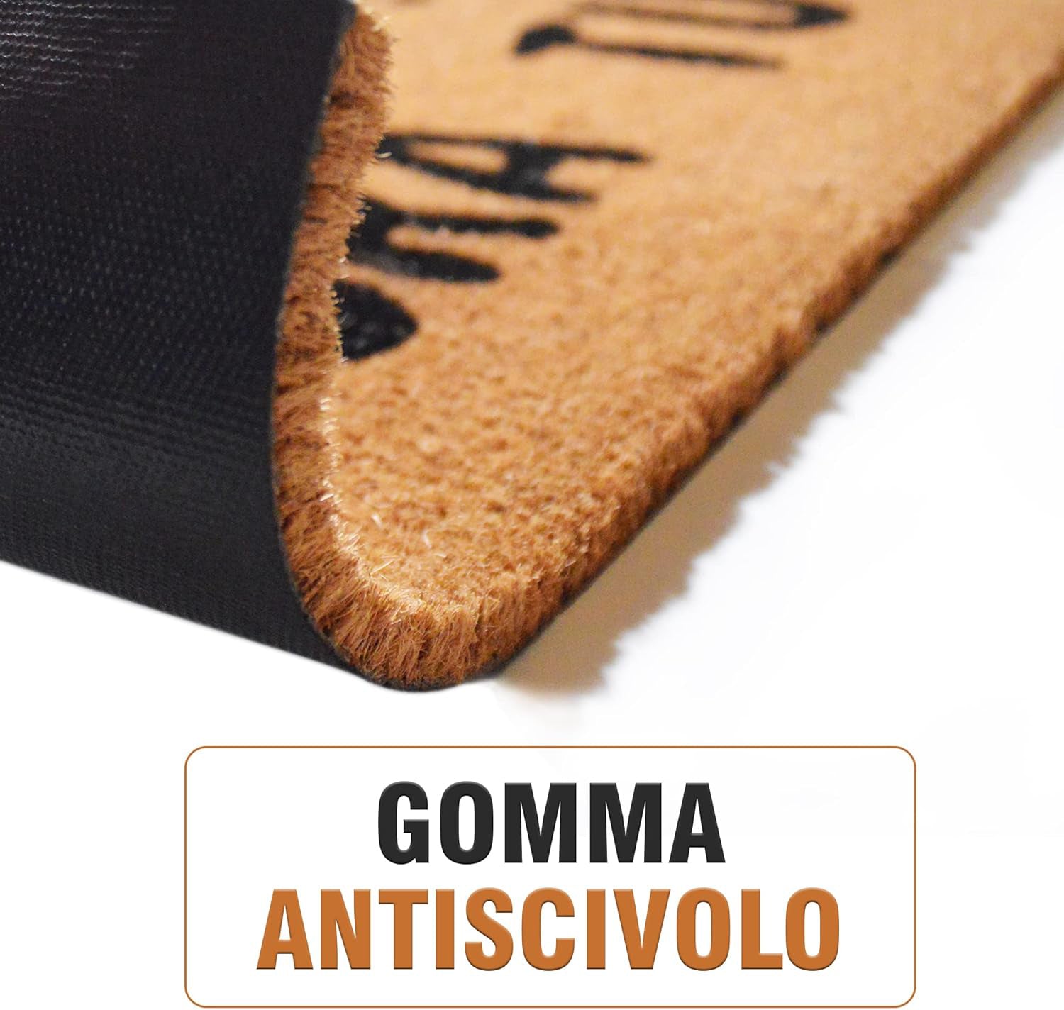 BAGEYOU Zerbino Personalizzato Con Rottweiler – 60x40 Cm – Tappetino Antiscivolo Con Frasetta Divertente