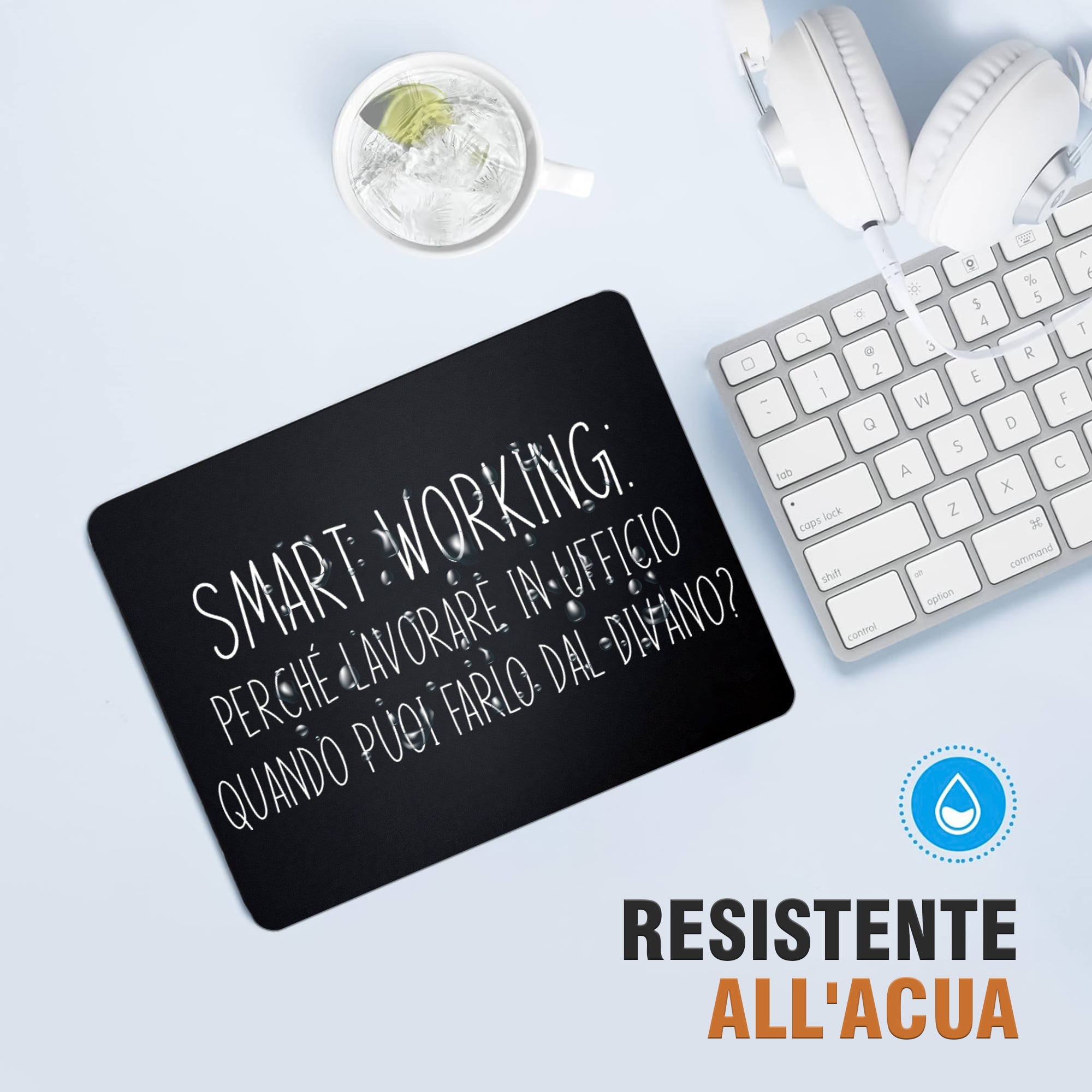 Tappetino Mouse Smart working - 18x23cm