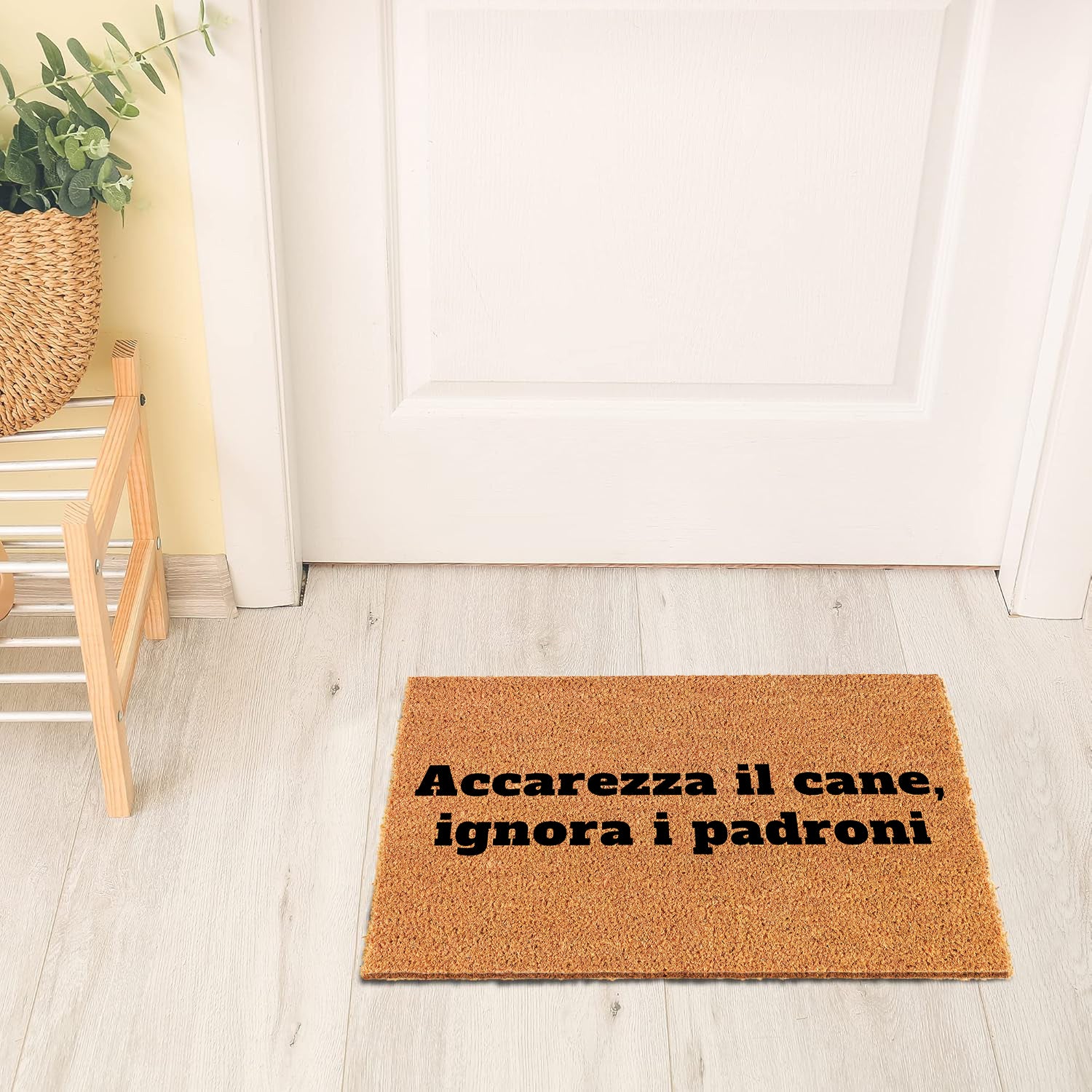 Zerbino Divertente - Accarezza il cane, ignora i padroni 40x60cm