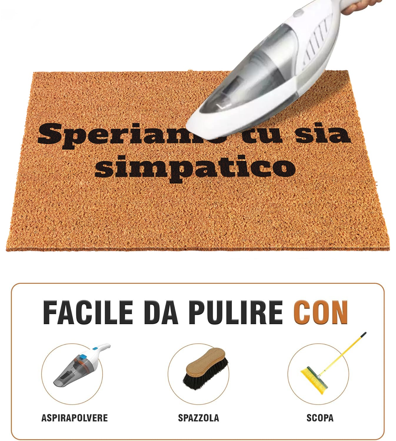 Zerbino Divertente - Speriamo tu sia simpatico 40x60cm