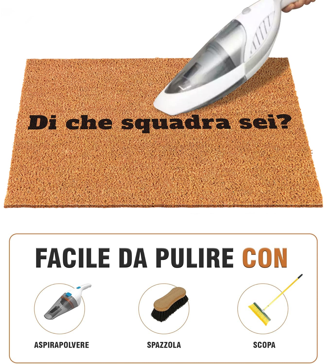 Zerbino Divertente - Di che squadra sei? 40x60cm