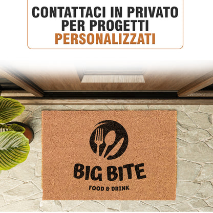 Zerbino Personalizzato - Con Logo, B2B Perfetto per Ristoranti, Uffici, Negozi, Fibra di Cocco