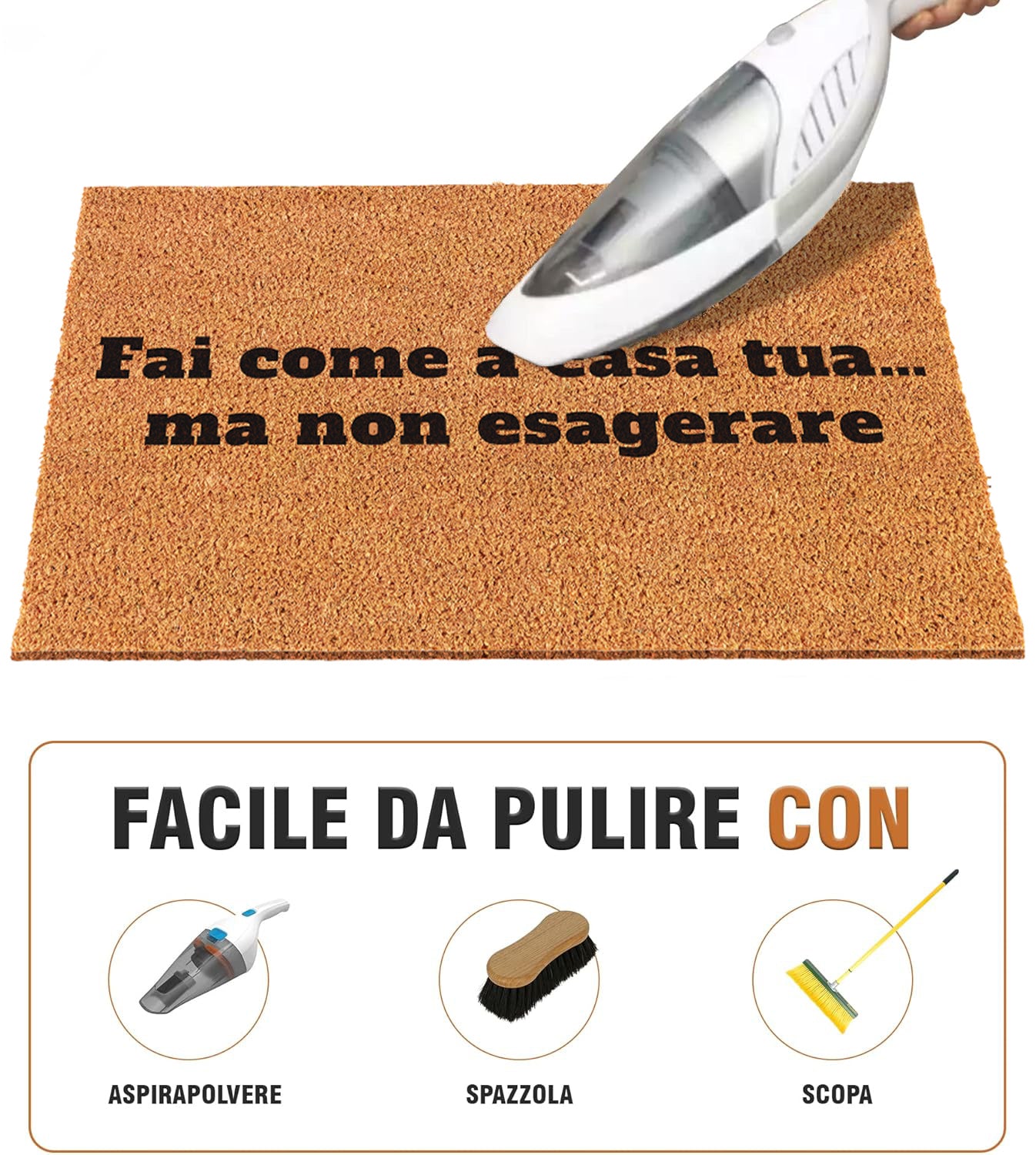Zerbino Divertente - Fai come a casa tua… ma non esagerare 40x60cm
