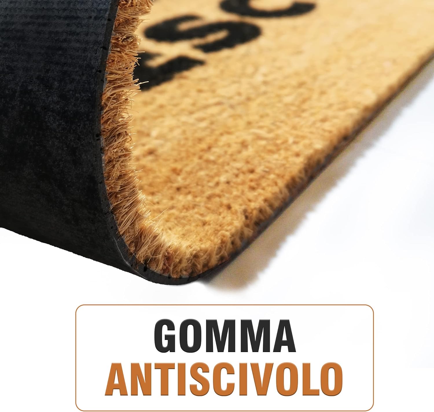 Zerbino Divertente Con Note Musicali In Gomma 45x75 Cm - Lavabile In Lavatrice Per Interni/Esterni