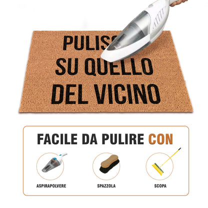 Zerbino personalizzato - Con testo, B2B perfetto per ristoranti, uffici, negozi, fibra di cocco