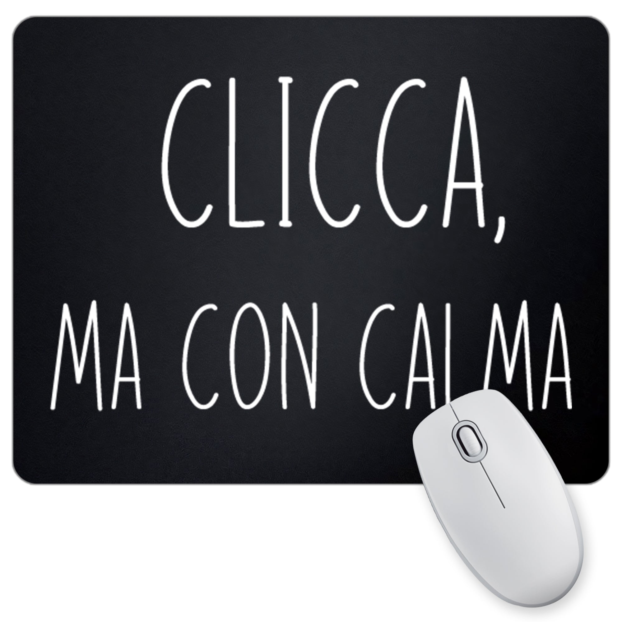 Tappetino Mouse Clicca, Ma Con Cai Ma - 18x23cm