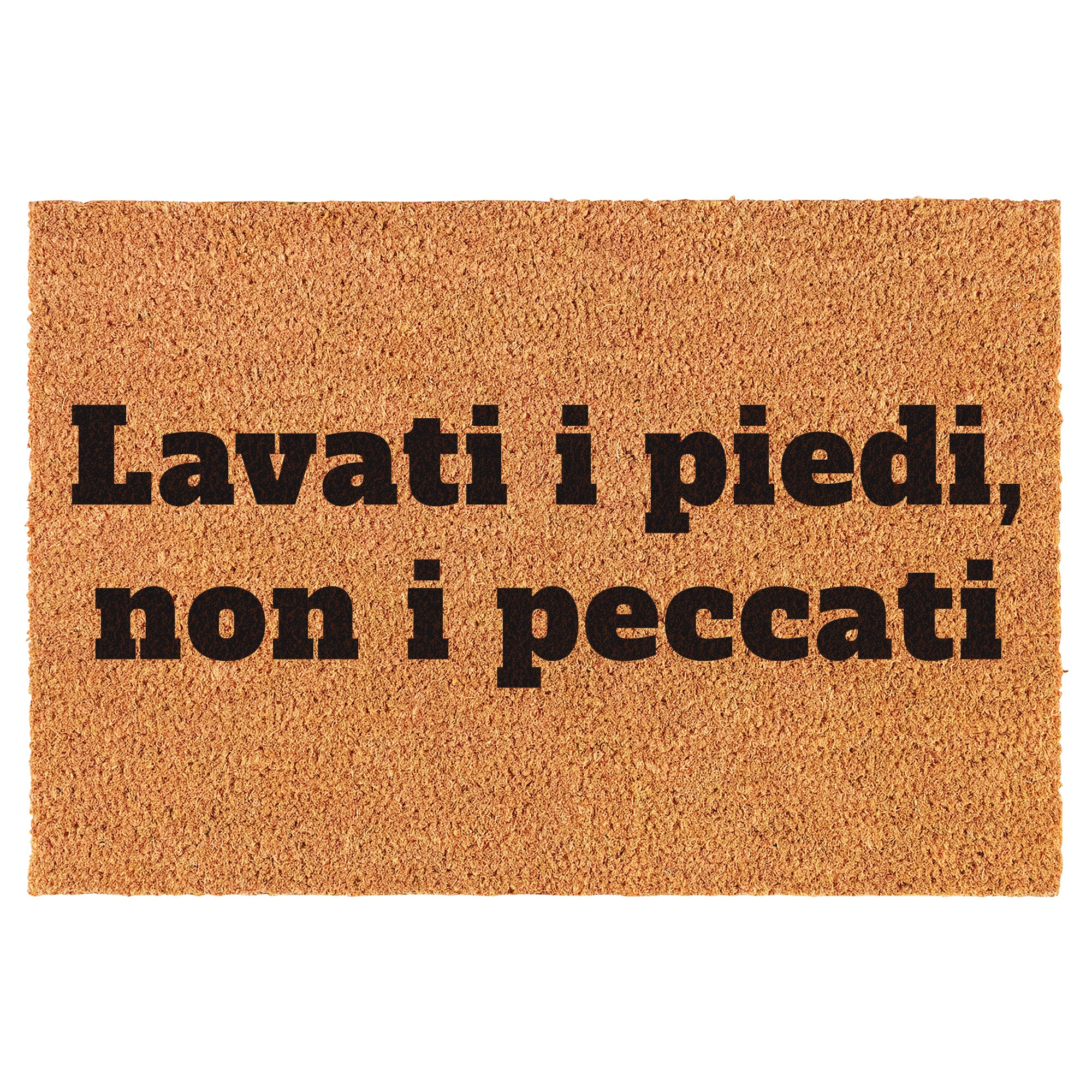 Zerbino Divertente - Lavati i piedi, non i peccati 40x60cm
