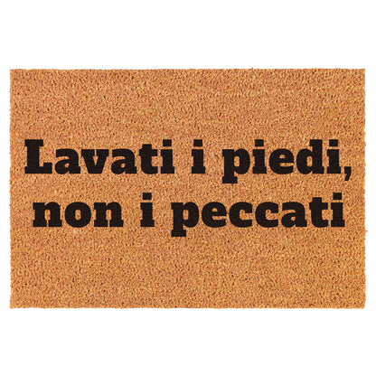 Zerbino Divertente - Lavati i piedi, non i peccati 40x60cm