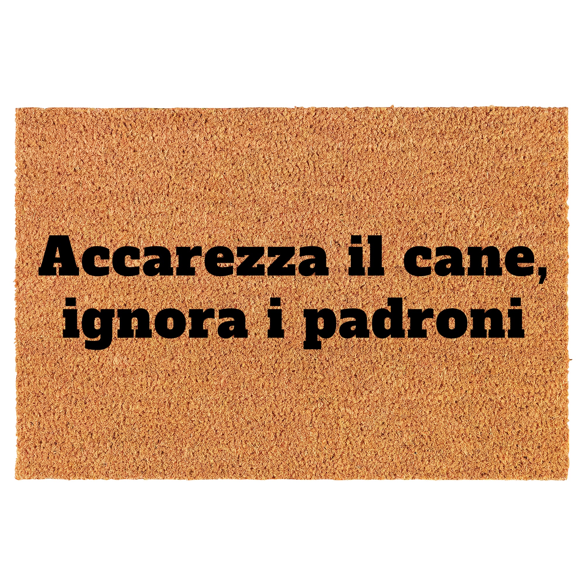 Zerbino Divertente - Accarezza il cane, ignora i padroni 40x60cm