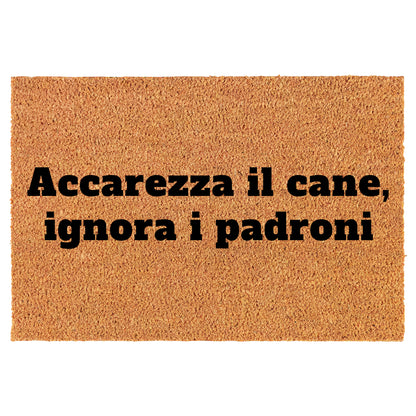 Zerbino Divertente - Accarezza il cane, ignora i padroni 40x60cm
