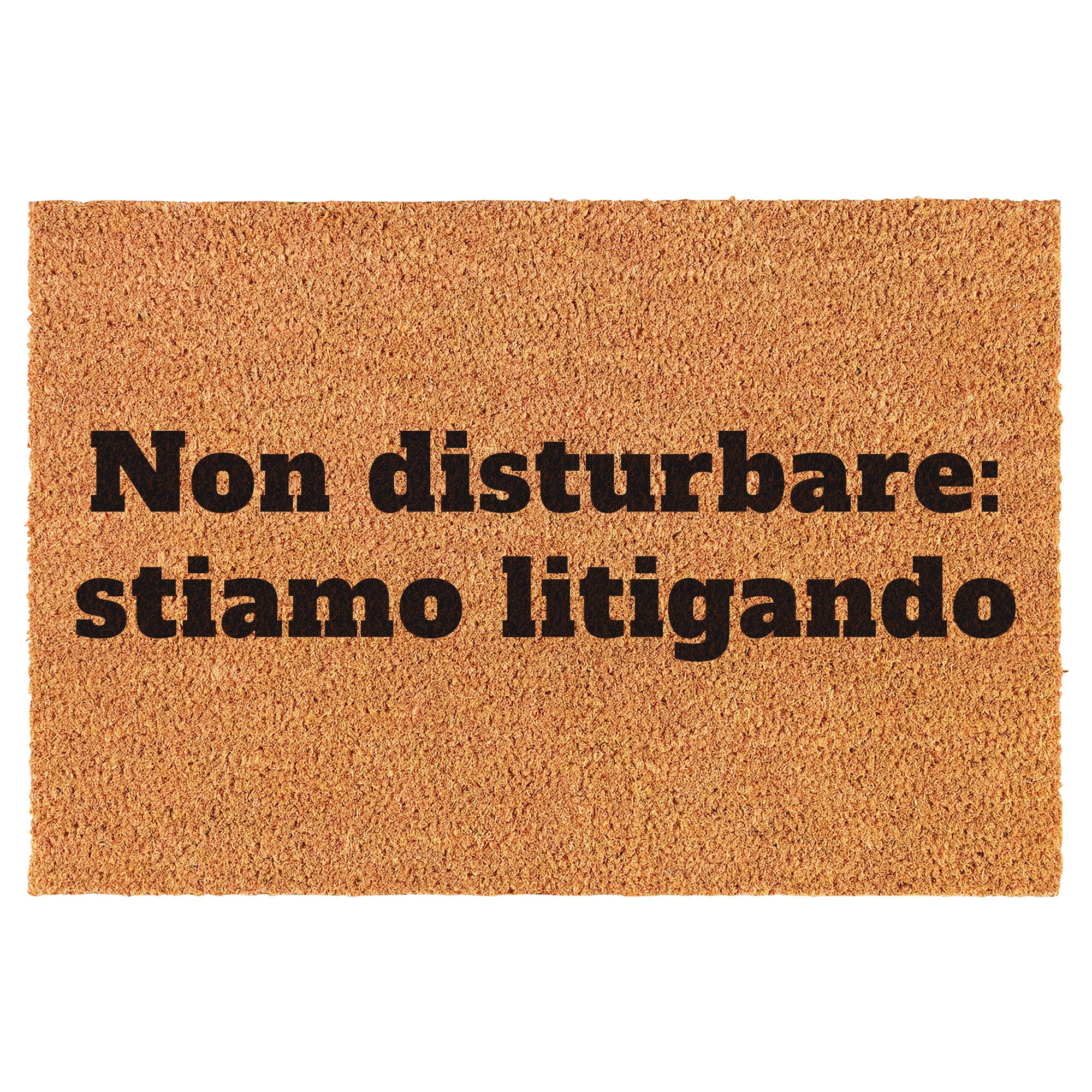 Zerbino Divertente - Non disturbare: stiamo litigando 40x60cm