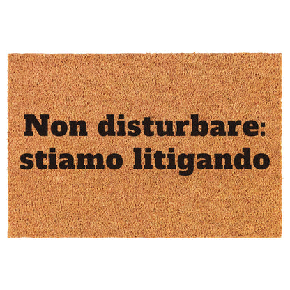 Zerbino Divertente - Non disturbare: stiamo litigando 40x60cm