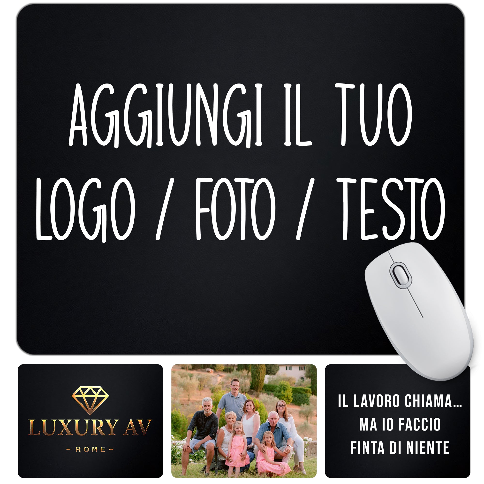 WELCOMAT Tappetino Mouse Personalizzato
