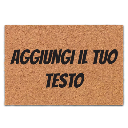 Zerbino personalizzato - Con testo, B2B perfetto per ristoranti, uffici, negozi, fibra di cocco